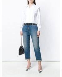 Женская белая классическая рубашка от Twin-Set