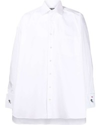 Мужская белая классическая рубашка от Raf Simons