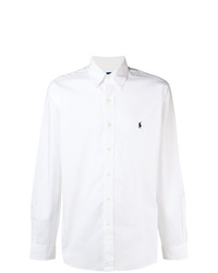 Мужская белая классическая рубашка от Ralph Lauren
