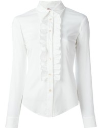 Женская белая классическая рубашка от RED Valentino