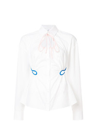 Женская белая классическая рубашка от Rosie Assoulin