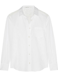 Женская белая классическая рубашка от Sacai