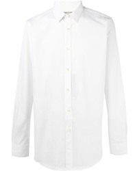 Мужская белая классическая рубашка от Saint Laurent