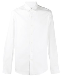 Мужская белая классическая рубашка от Salvatore Ferragamo