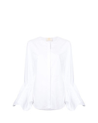Женская белая классическая рубашка от Sara Battaglia