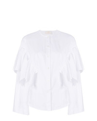 Женская белая классическая рубашка от Sara Battaglia