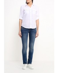 Женская белая классическая рубашка от Sela