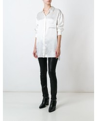 Женская белая классическая рубашка от Alexandre Vauthier