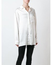 Женская белая классическая рубашка от Alexandre Vauthier