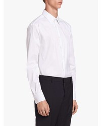 Мужская белая классическая рубашка от Prada