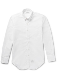 Мужская белая классическая рубашка от Thom Browne