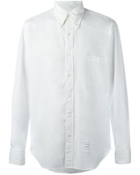 Мужская белая классическая рубашка от Thom Browne