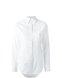 Женская белая классическая рубашка от Thom Browne