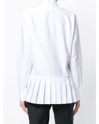 Женская белая классическая рубашка от Thom Browne