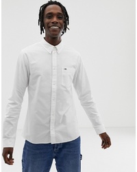 Мужская белая классическая рубашка от Tommy Jeans