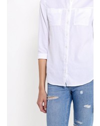 Женская белая классическая рубашка от Topshop