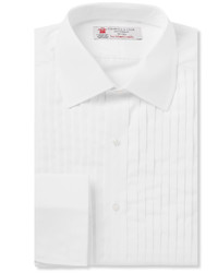 Мужская белая классическая рубашка от Turnbull & Asser