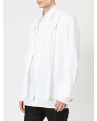 Мужская белая классическая рубашка от Delada