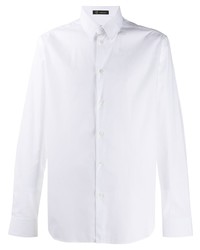 Мужская белая классическая рубашка от Versace