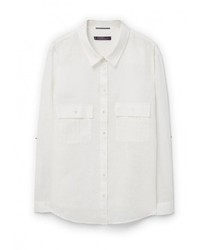 Женская белая классическая рубашка от Violeta BY MANGO