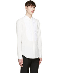 Мужская белая классическая рубашка от Maison Margiela