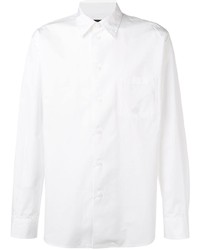 Мужская белая классическая рубашка от Yohji Yamamoto