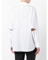 Женская белая классическая рубашка от Yohji Yamamoto