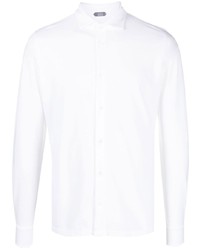 Мужская белая классическая рубашка от Zanone