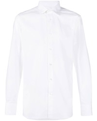 Мужская белая классическая рубашка от Zegna