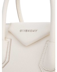 Белая кожаная большая сумка от Givenchy