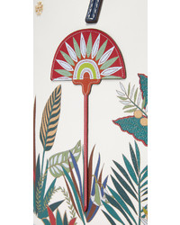 Белая кожаная большая сумка от Tory Burch