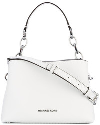 Белая кожаная большая сумка от MICHAEL Michael Kors