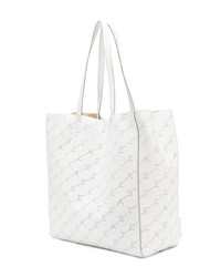 Белая кожаная большая сумка от Stella McCartney