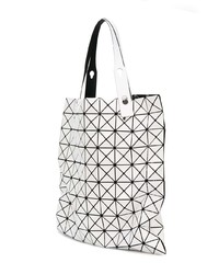 Белая кожаная большая сумка от Bao Bao Issey Miyake