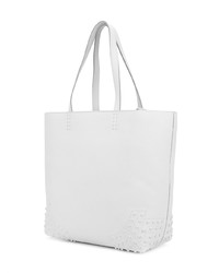 Белая кожаная большая сумка от Tod's