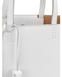 Белая кожаная большая сумка от Tod's