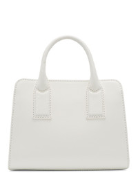Белая кожаная большая сумка от Marc Jacobs