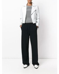 Женская белая кожаная косуха от Manokhi