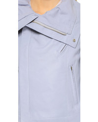 Женская белая кожаная куртка от Veda