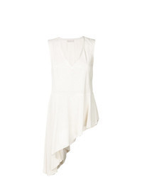 Белая кожаная майка