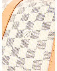 Женская белая кожаная спортивная сумка от Louis Vuitton Vintage
