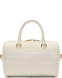 Женская белая кожаная спортивная сумка от Saint Laurent