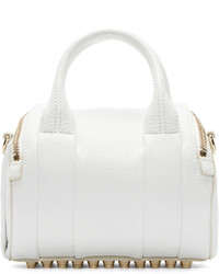 Женская белая кожаная спортивная сумка от Alexander Wang