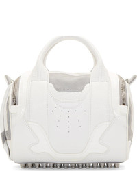 Женская белая кожаная спортивная сумка от Alexander Wang