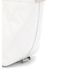 Белая кожаная стеганая большая сумка от Givenchy