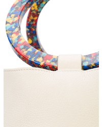 Белая кожаная сумка-мешок от Simon Miller