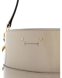 Белая кожаная сумка-мешок от Chloé