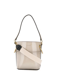 Белая кожаная сумка-мешок от Chloé