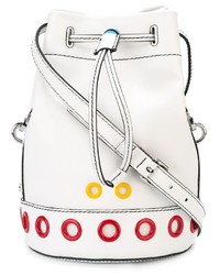 Белая кожаная сумка-мешок от Kenzo