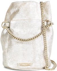 Белая кожаная сумка-мешок от Lanvin